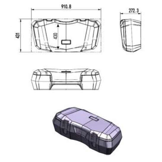 Кофр для квадроцикла передний SMART 6600