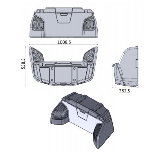 Кофр для квадроцикла задний GKA 8050 SMART