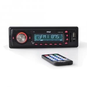 Магнитола с пультом и двумя динамиками (5.25’) MP3 USB SD AUX PLMRKT12BK