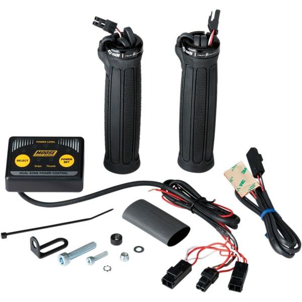 Ручки и курок с подогревом Moose на квадроцикл (двухзонный контроллер) 0631-0154 210029 215047